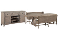 Paxton Place - Extendable Trestle Dining Table Set