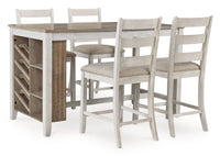 Skempton - Rectangular Counter Table With Storage - White