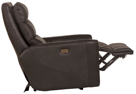 Bosa - Power Recliner - Charcoal - Leather