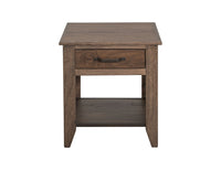 Natural Teca - End Table - Brown