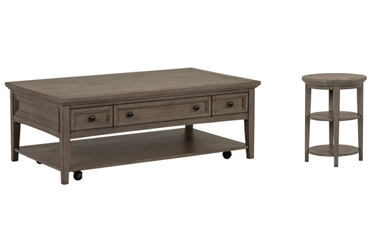 Paxton Place - Rectangular Caster Cocktail Table Set