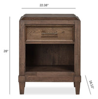 Groveland Park - Open Nightstand - Antique Coffee