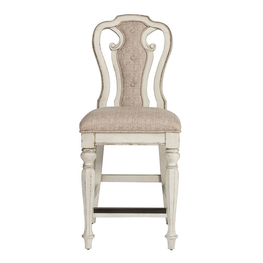 Magnolia Manor - Counter Height Chair - White