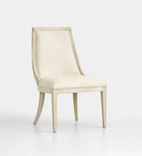 Herringbone Ridge - Upholstered Host Chair (Set of 2) - Clara Natural