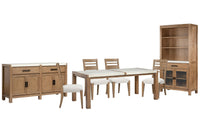 Plum Creek - 7 Piece Rectangular Dining Table Set