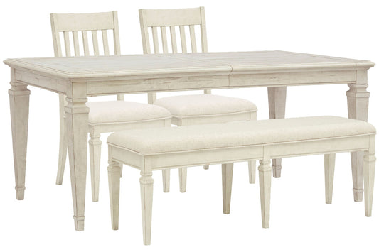 Newport - 4 Piece Extendable Rectangular Dining Table Set