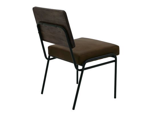 Black Balam - Upholstered Seat & Metal Base Chair (Set of 2) - Oil Black