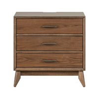 Century Modern - Nightstand With Charging Station - Walnut