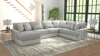 Titan - Sectional With Comfort Coil Seating And Accent Pillows