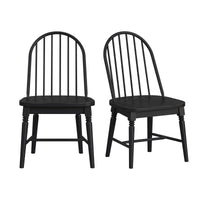 Heritage & Home - Windsor Side Chair (Set of 2) - Black