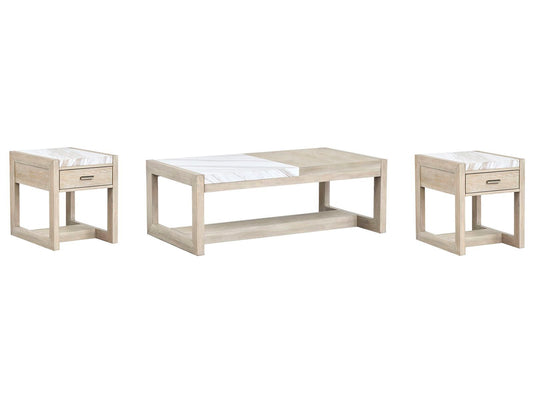 Preston - Rectangular Cocktail Table Set