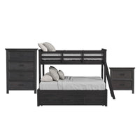 Hampton Kids - Bunk With Ladder And Trundle Bedroom Set