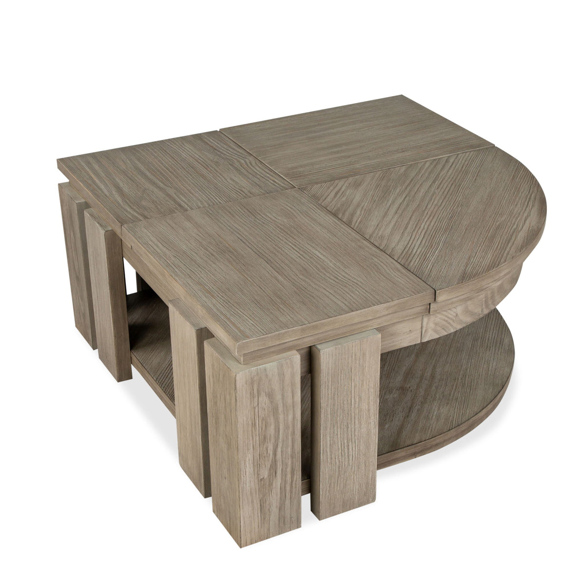 Conrad - Pie Shaped Lift Top Cocktail Table Set