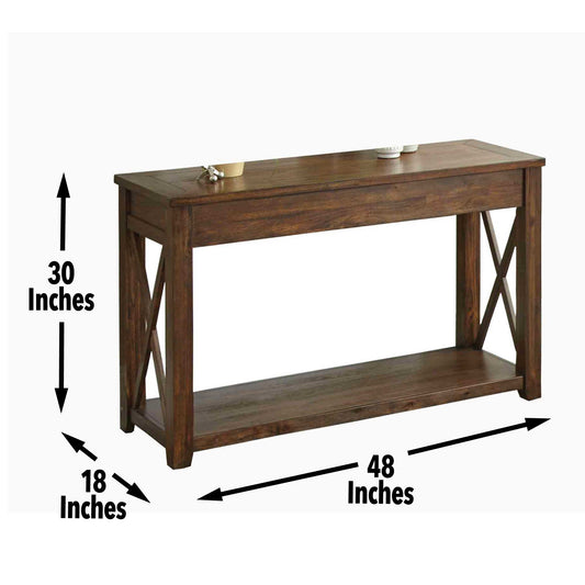 Lenka - Sofa Table - Brown