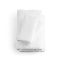 Linen-Weave Cotton - King Sheet Set - White