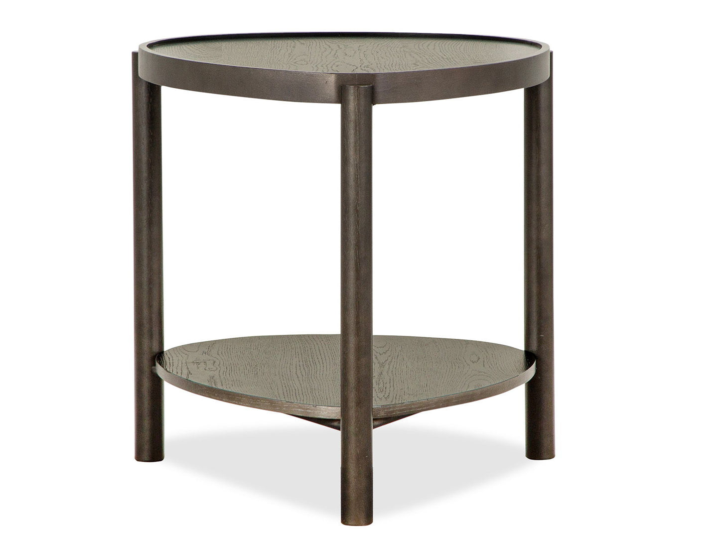 Hadleigh - Shaped Accent End Table - Coffee Bean