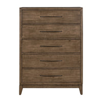 Shaker Lakes - 5 Drawer Chest - Harvest Brown