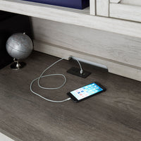 Riverwood - Desk With Usb Port - Gray