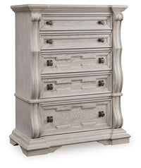 Bruchandi - Antique White - Five Drawer Chest