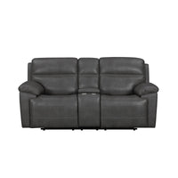 Camaro - Motion Loveseat With Console - Nugget Gray
