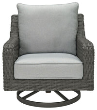 Elite Park - Gray - Swivel Lounge w/ Cushion