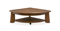 Tanner - Pie Shaped Lift Top Cocktail Table With Casters - Tawny Brown