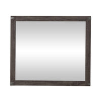 Lakeside Haven - Landscape Mirror - Dark Brown