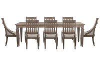 Lancaster - 9 Piece Extendable Rectangular Dining Table Set