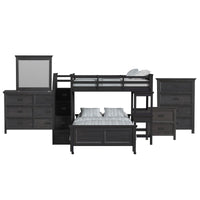 Hampton Kids - Loft With Staircase And Desk With Speaker Bedroom Set