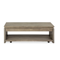 Conrad - Rectangular Lift Top Storage Cocktail Table With Casters - Stone Harbor Gray