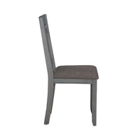 Newport - Splat Back Side Chair - Smokey Gray / Carbon Gray