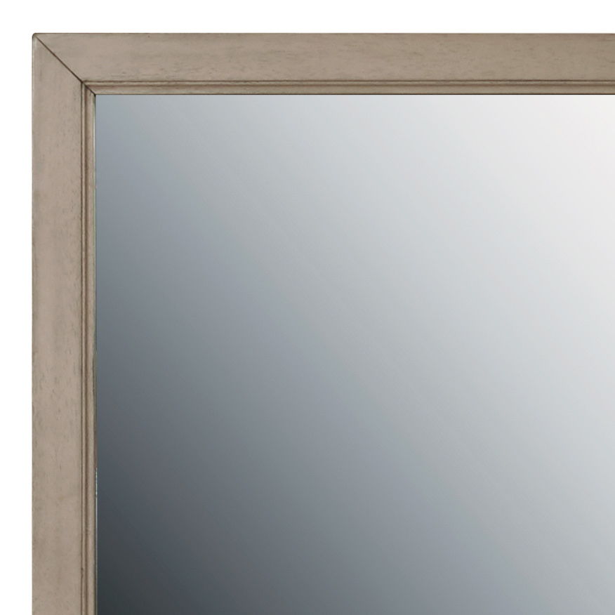 River Creek - Framed Dresser Mirror - River Birch Brown