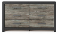 Broachmyn - 3 Pc. - Dresser And 2 Nightstands - Black / Gray