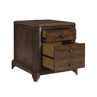 Phillipe - 2-Drawer Cabinet With USB - Cherry