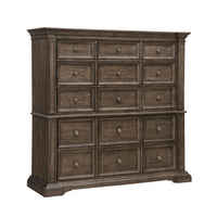 Woodbury - 15-Drawer Master Chest - Cowboy Boots Brown