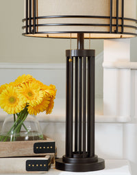 Hanswell - Dark Brown - Metal Table Lamp