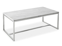 Esme - Rectangular Cocktail Table - White