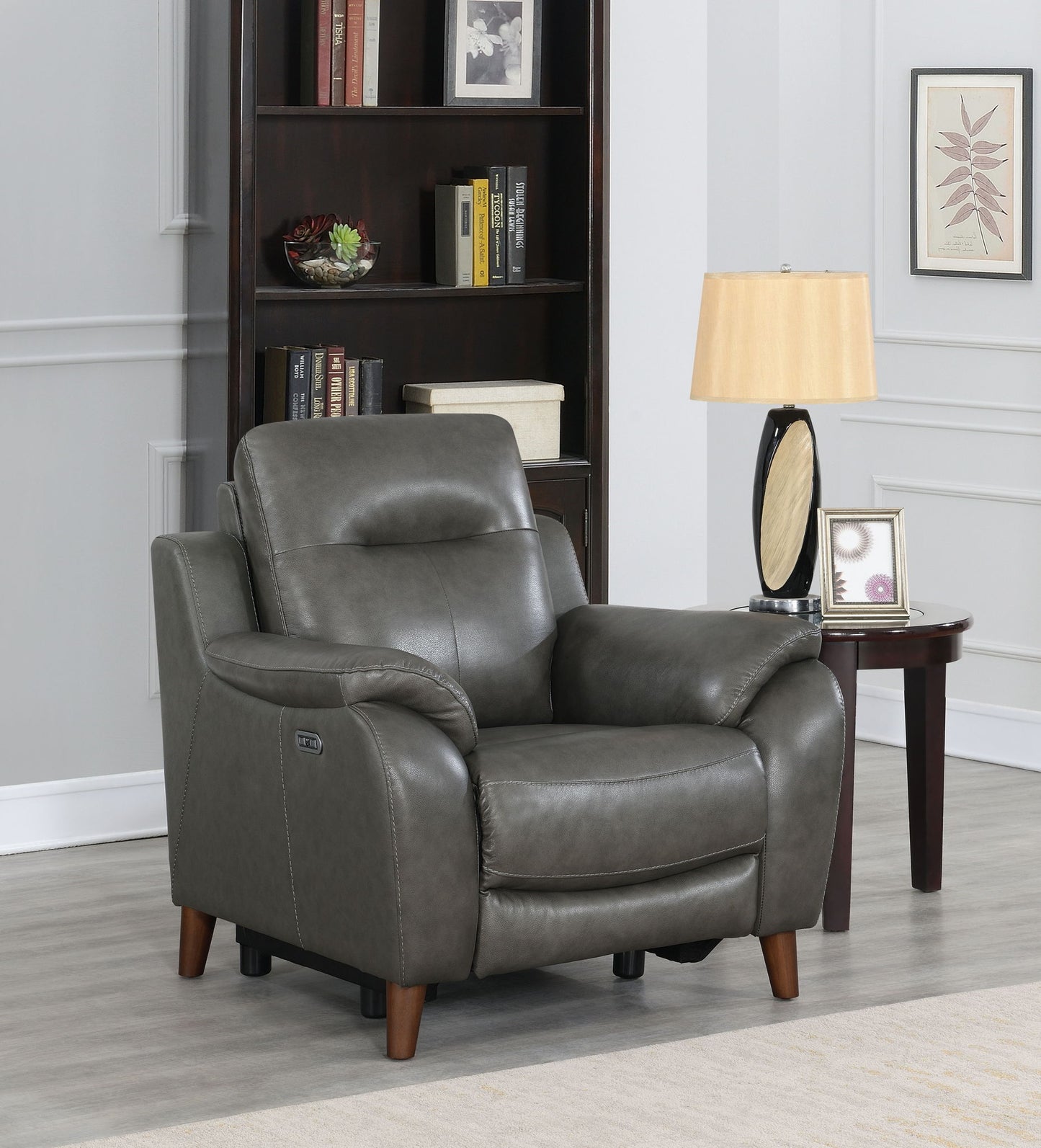 Trento - Dual Power Recliner - Charcoal