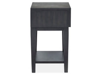 Lindon - Dark Open Nightstand - Coffee Bean