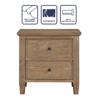 Riverdale - 2 Drawer Nightstand - Dark Brown