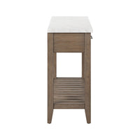 Edison - Server With Faux Marble Top - Brownstone