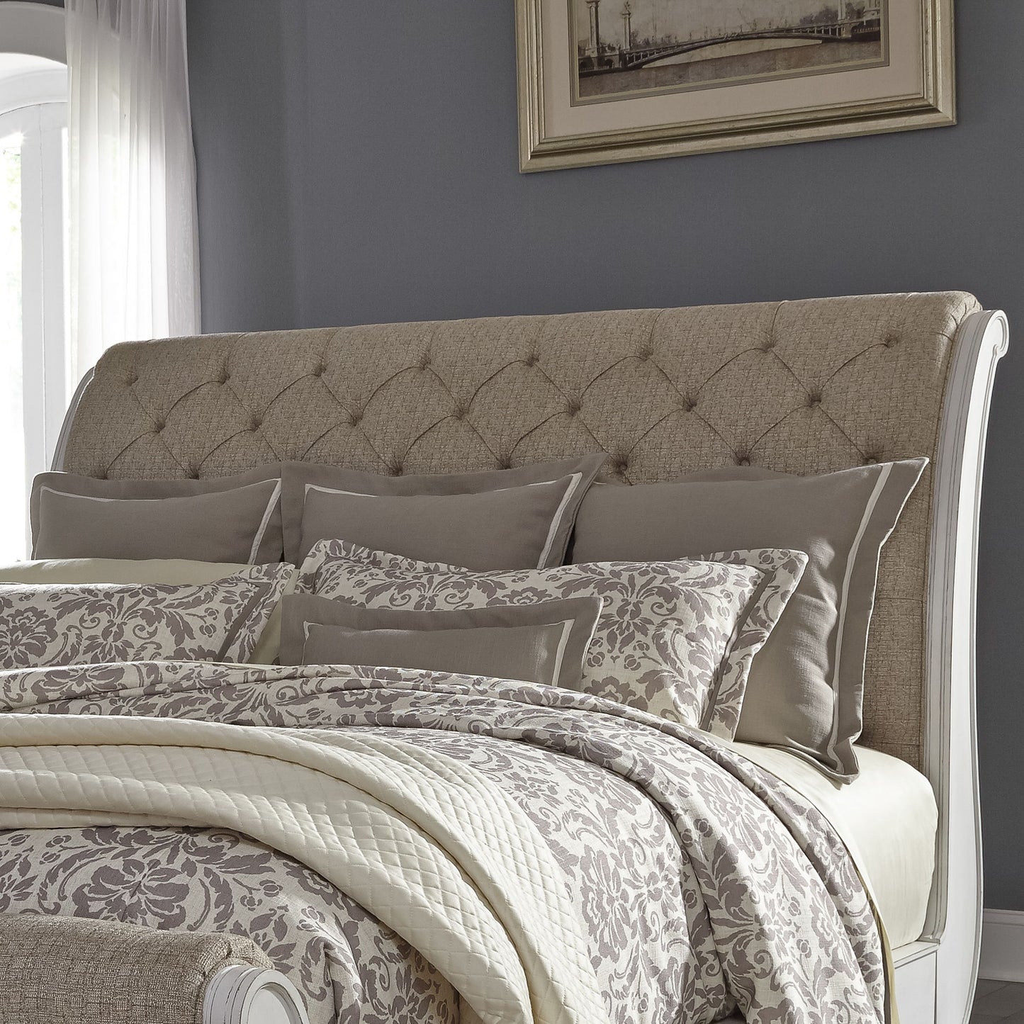 Abbey Park - Upholstered Sleigh Headboard