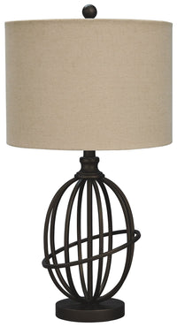 Manasa - Dark Brown - Metal Table Lamp