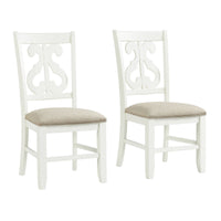 Stone - Wooden Swirl Back Side Chair (Set of 2)