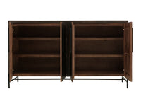 Black Verona - 4-Door Console - Deep Forest Brown