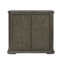 Pulaski Accents - Reeded 2 Door Accent Chest with Shelves - Gray