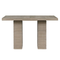 Lily - 60-78" Counter Table With 18" Leaf - Gray