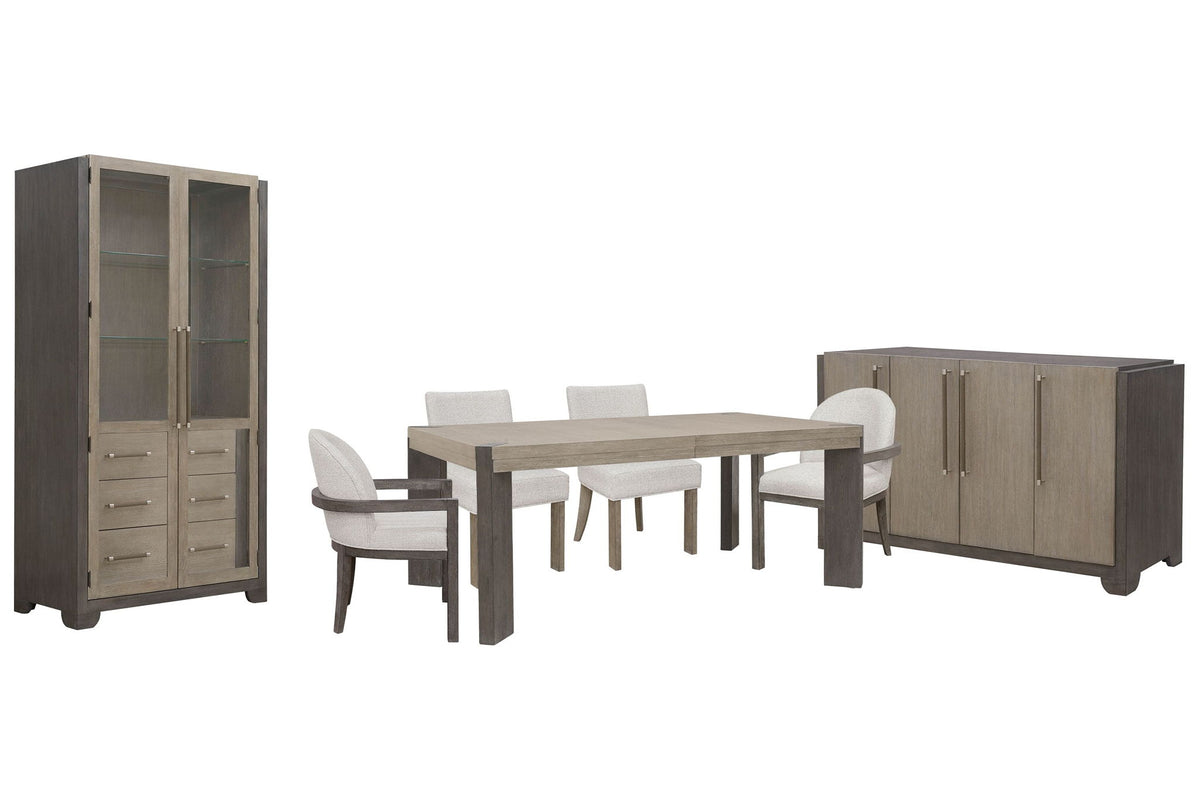 Anderson Park - Leg Dining Table Set With Klismos Chairs