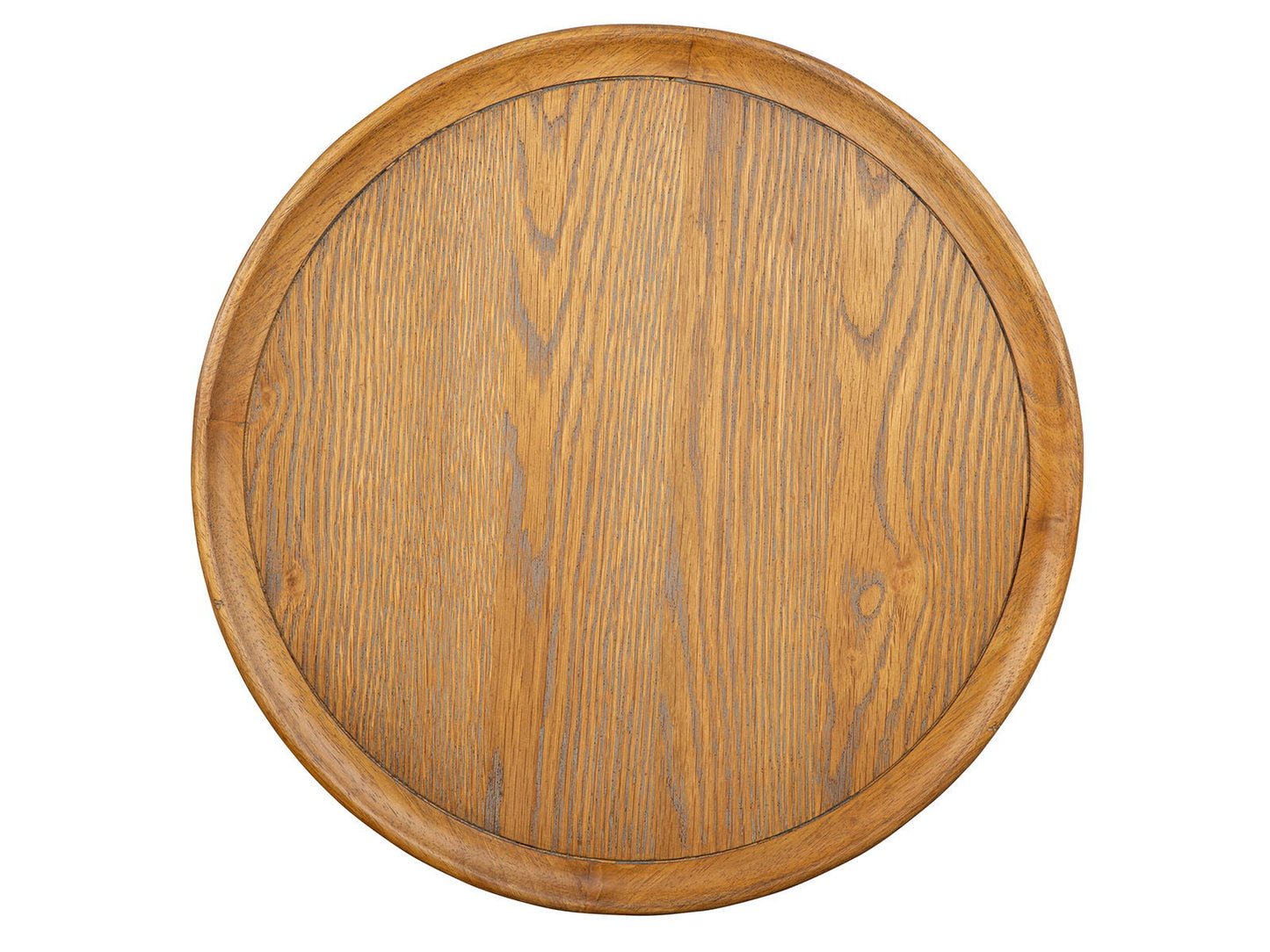 Lindon - Round Pedestal Accent End Table - Belgian Wheat