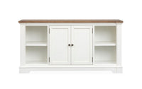 Kingston - Credenza - Whisper White And Cerused Nutmeg